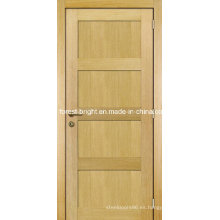 Oak Veneer 4 Panel Shaker Style Diseño de la puerta principal de madera